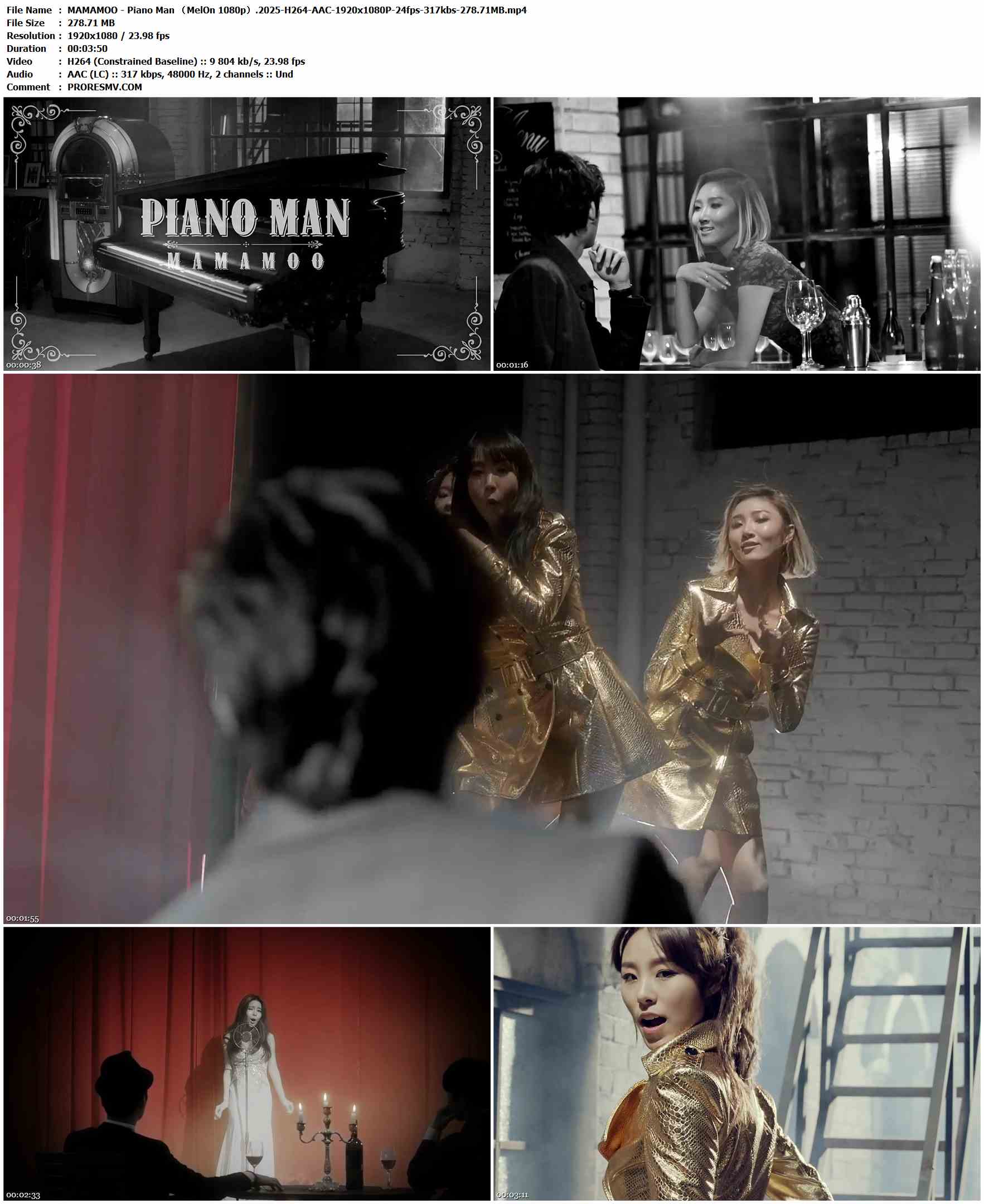 MAMAMOO - Piano Man （MelOn 1080p）.2025-H264-AAC-1920x1080P-24fps-317kbs-278.71MB官方MV_高清MV